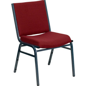 Flash Furniture® Hercules Heavy Duty Stacking Chair Silvervein Frame/Burgundy Seat 60153-BY-GGXU-