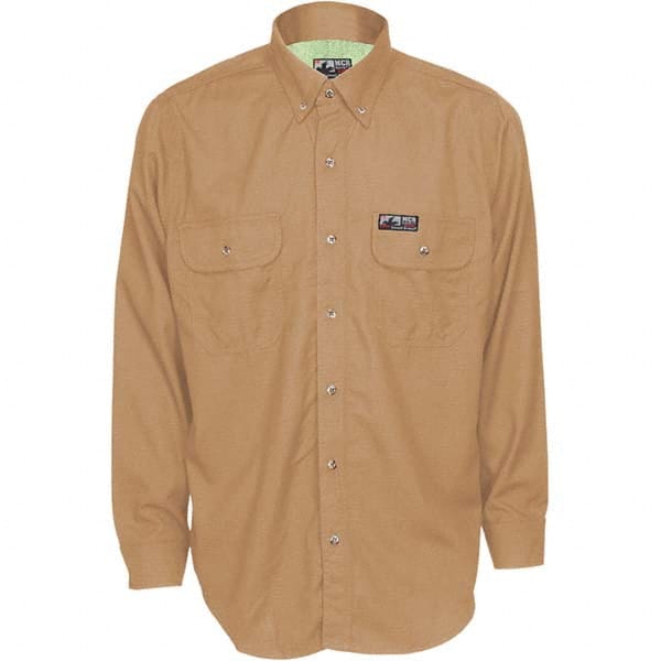 Fire-Resistant Shirt: X-Large, Tan, Modacrylic Fleece, 5.5 oz MPN:SBS1003XL