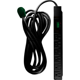 GoGreen™ Power® Surge Protected Power Strip 6 Outlets 15A 1200 Joules 15' Cord GG-16315-15BK