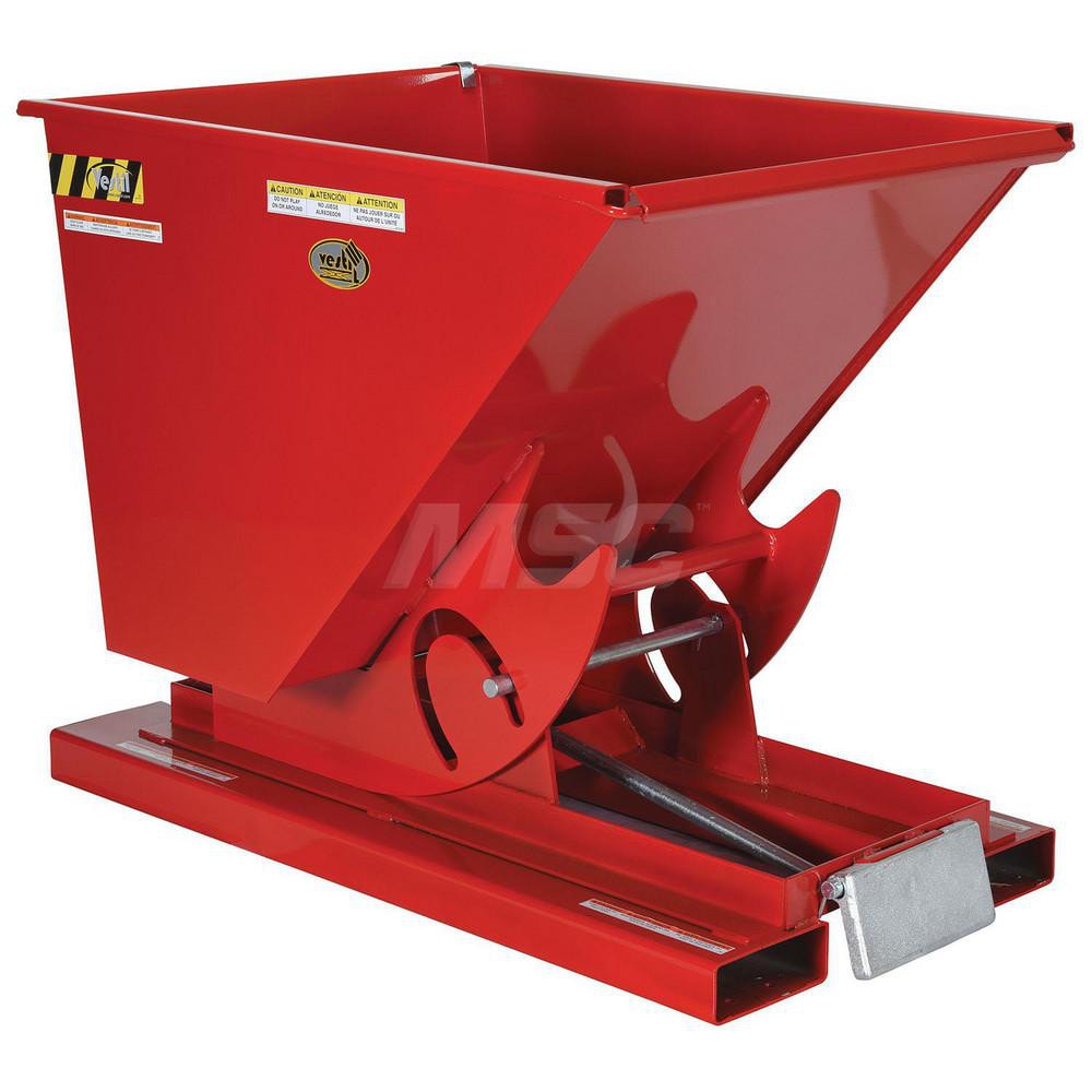 Stationary Tilt Hopper: 2,000 lb Capacity, 26