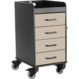 TrippNT Compact Cart w/ Beige Drawers 14-3/8