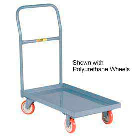 Little Giant® Steel Deck Platform Truck T-510-LU - Lip Edge - 24 x 36 - Mold-on Rubber Wheels T-510-LU