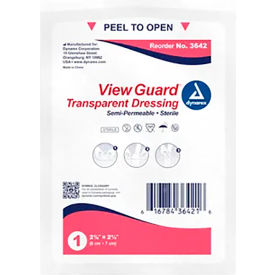 Dynarex View Guard® Sterile Transparent Dressings 2-3/8