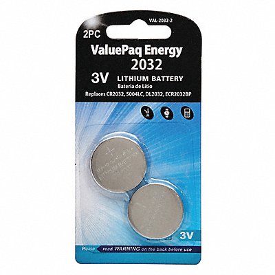 Battery 3V Lithium CR Dantona 2 Pack MPN:VAL-2032-2