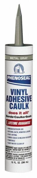 Caulk: 10 oz Bottle, Silver, Acrylic & Latex MPN:04102