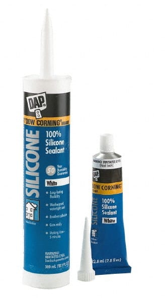 Joint Sealant: 2.8 oz Tube, White, RTV Silicone MPN:7079800752