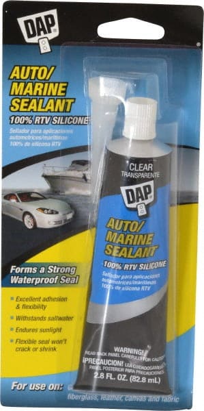 Joint Sealant: 2.8 oz Tube, Clear, RTV Silicone MPN:7079800756