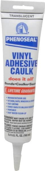 Caulk: 5.5 oz Cartridge, Clear, Acrylic & Latex MPN:7079807027