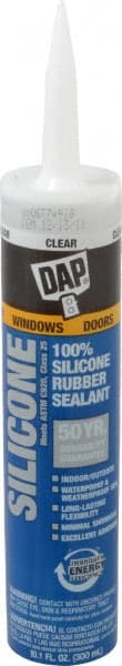 Joint Sealant: 10.1 oz Tube, Clear, RTV Silicone MPN:7079808641