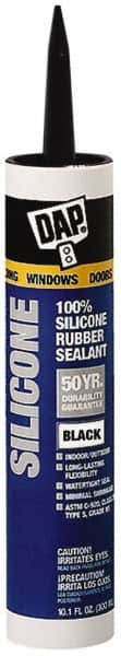 Joint Sealant: 10.1 oz Tube, Black, RTV Silicone MPN:7079808642