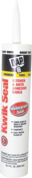 Caulk: 10.1 oz Cartridge, White, Acrylic & Latex MPN:7079818032