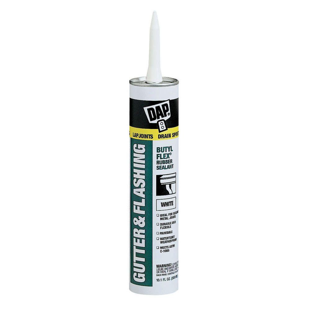 Caulk: 10.1 oz Cartridge, White, Butyl Rubber MPN:7079818182