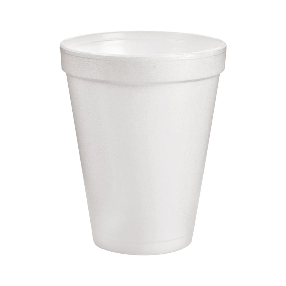 Dart Insulated Foam Drinking Cups, White, 10 Oz, Case Of 1,000 Cups MPN:10J10-CT