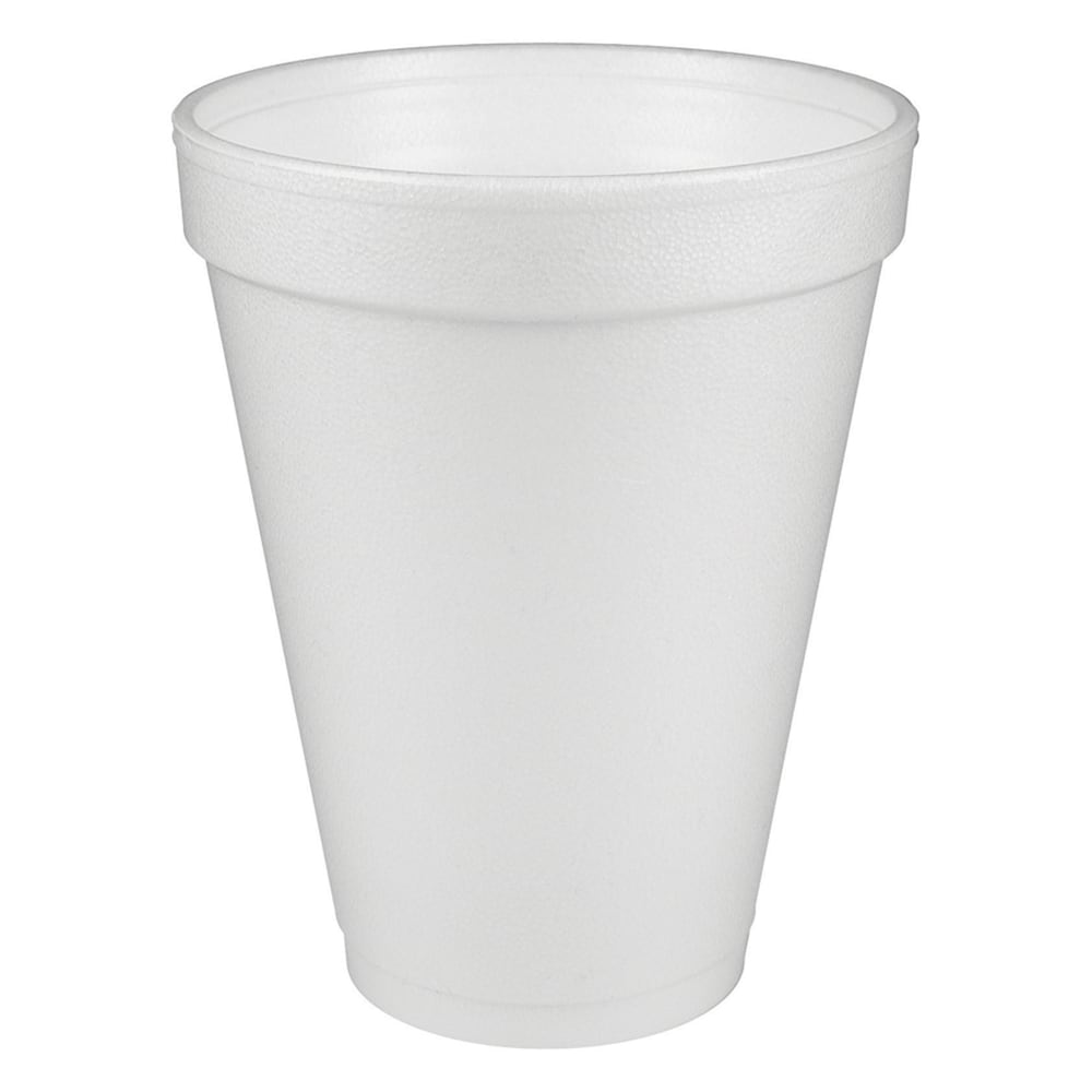 Dart Insulated Foam Drinking Cups, White, 12 Oz, Box Of 1,000, DCC12J12 (Min Order Qty 2) MPN:12J12