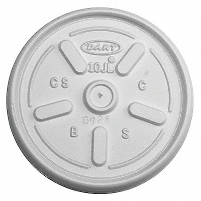 Disp Hot Cup Lid 10oz White PK1000 MPN:10JL