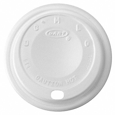 Disp Hot Cup Lid 8 oz-10oz White PK1000 MPN:8EL