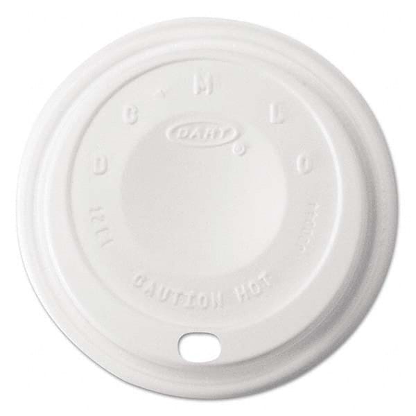 Cappuccino Dome Sipper Lids, 12 oz, White MPN:DCC12EL