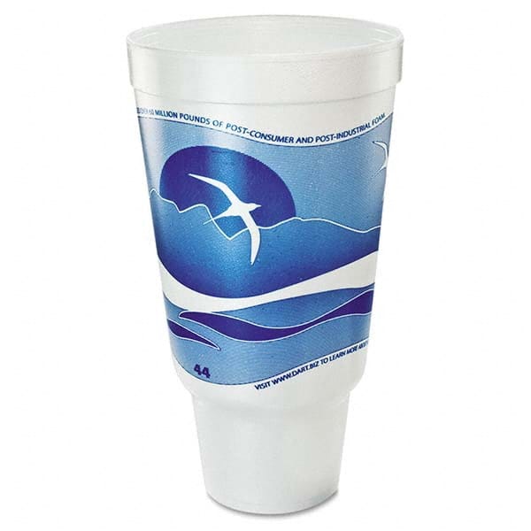 Horizon Flush Fill Foam Cup, Hot/Cold, 44 oz, Ocean Blue/White, 15/Bag MPN:DCC44AJ32H