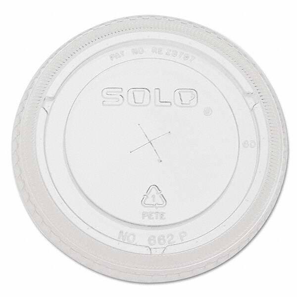 Straw-Slot Cold Cup Lids, 9 oz-20 oz Cups, Clear, 100/Sleeve, 10 Sleeves/Carton MPN:DCC662TSCT