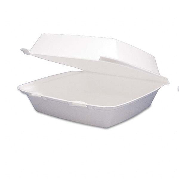 Carryout Food Container, Foam Hinged 1-Comp, 9 1/2 x 9 1/4 x 3, 200/Carton MPN:DCC95HT1R