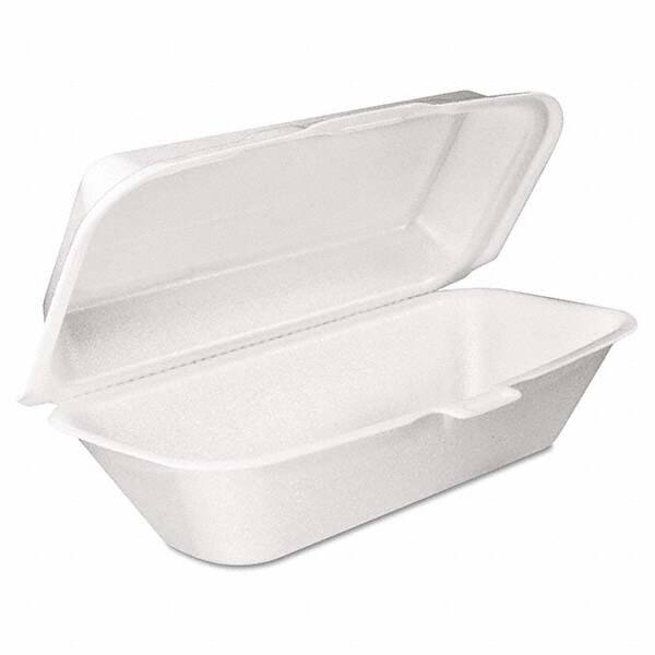 Foam Hoagie Container with Removable Lid, 9-4/5 x 5-3/10 x 3-3/10, White, 125/Bag MPN:DCC99HT1R