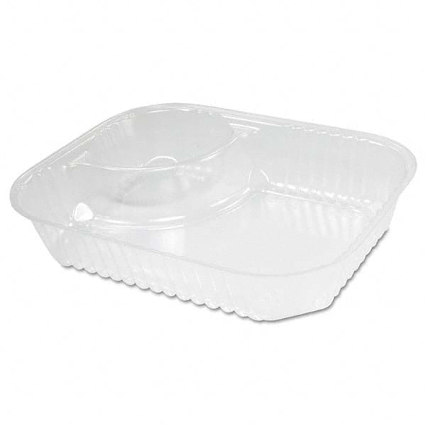 ClearPac Large Nacho Tray, 2-Compartments, Clear, 500/Ctn MPN:DCCC68NT2