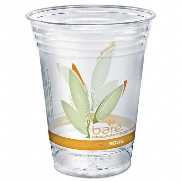 Bare Eco-Forward RPET Cold Cups, 16-18 oz, Clear, 50/Pack MPN:DCCRTP16DBAREPK