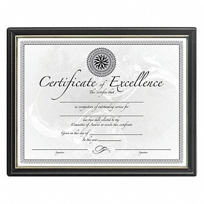 Certificate Frame 8.5 x11 Plastic MPN:N1188N5