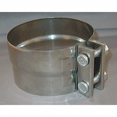 Metal Exhaust Clamps ID 4 3/16 In Silver MPN:WCF-4