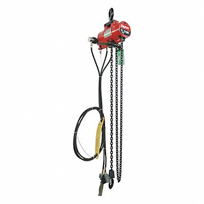 Air Chain Hoist 500 lb.Cap. 10 ft Lift MPN:29XL85