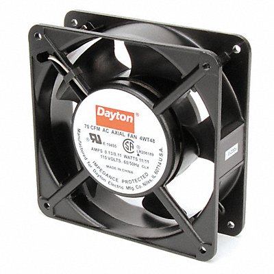 Axial Fan Square 4-11/16 H 70/76 CFM MPN:4WT48