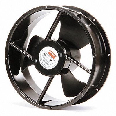 Standard Round Axial Fan 10 Dia Black MPN:55VD36