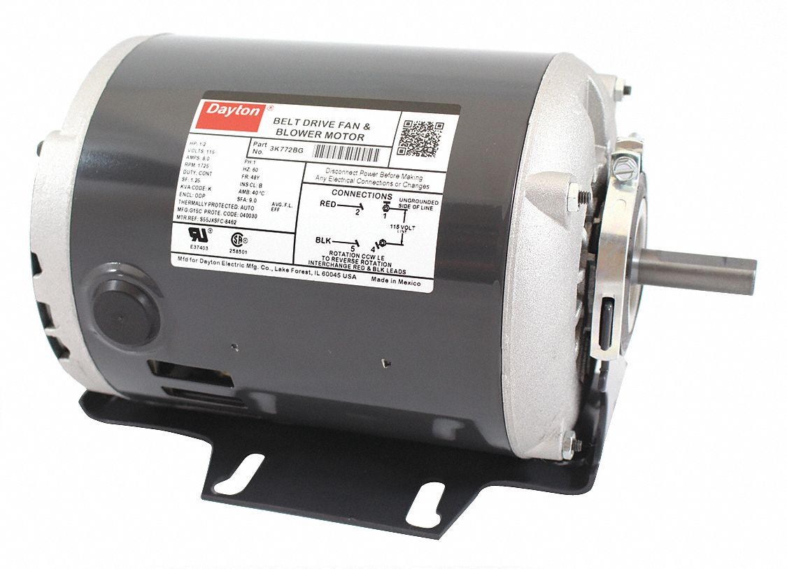 Motor 1/2 HP 1725 rpm 48 115V MPN:3K772