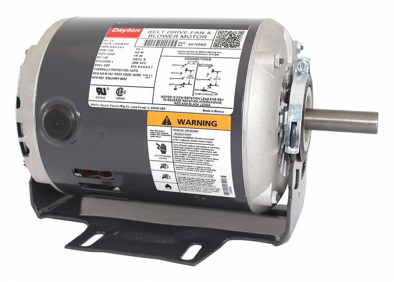 Motor 1/2 HP 1725 rpm 56 115/208-230V MPN:6K729