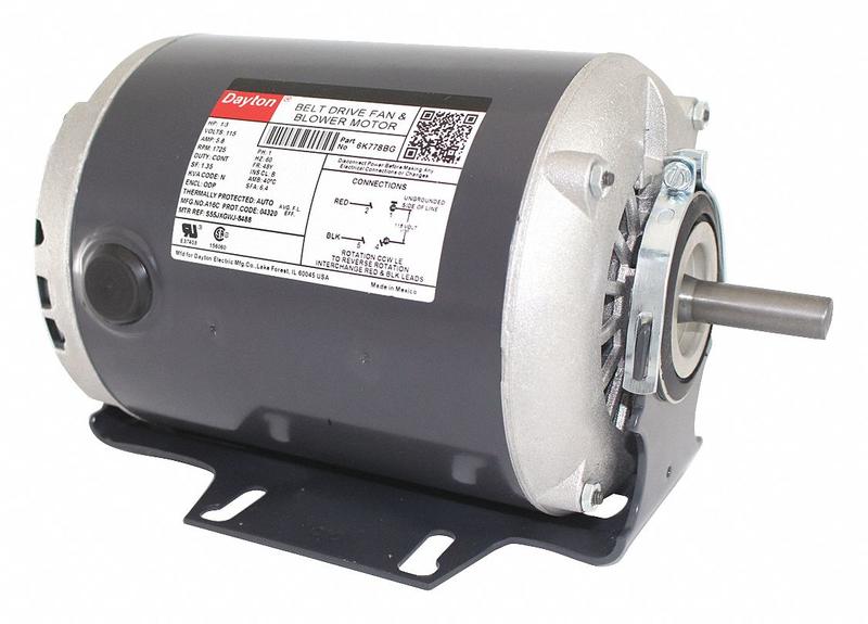 Motor 1/3 HP 1725 rpm 48 115V MPN:6K778