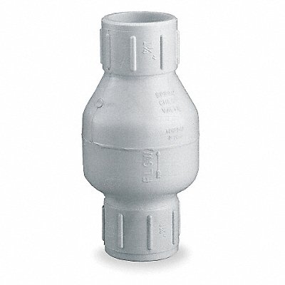 Spring Check Valve PVC 1/2 Slip MPN:4RG70