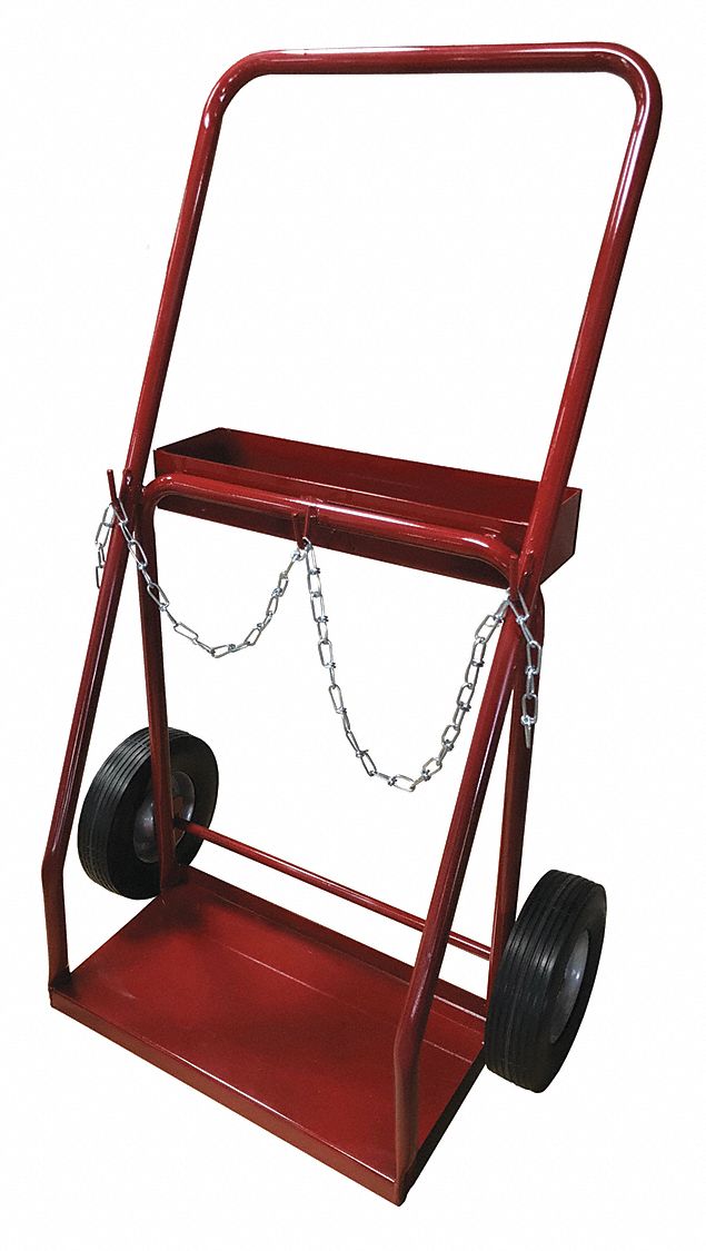 Cylinder Hand Truck 500 lb 43 x26 x18 MPN:4ZJ05