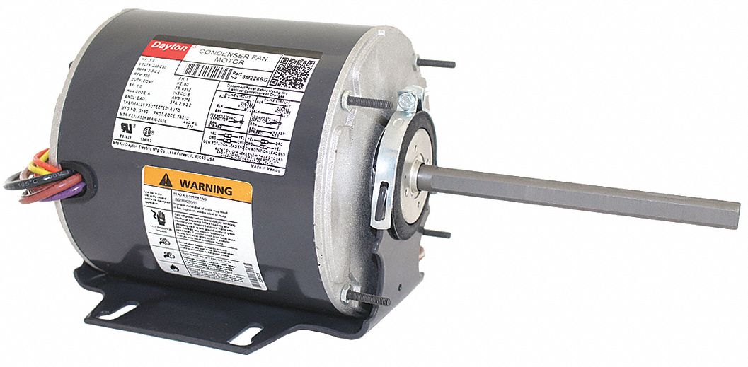 Condenser Fan Motor 1/3 HP 825 rpm 60 Hz MPN:3M224