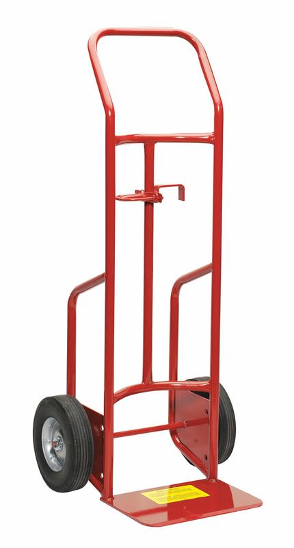 Drum Hand Truck 800 lb Steel Red MPN:6W853