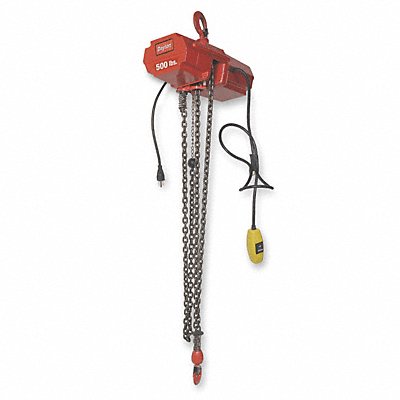 Electric Chain Hoist 800 lb 10 ft. MPN:4ZY98