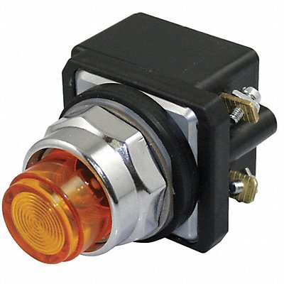 H6726 PilotLight LED 120VAC/DC 30mm Chrome Amb MPN:30G402