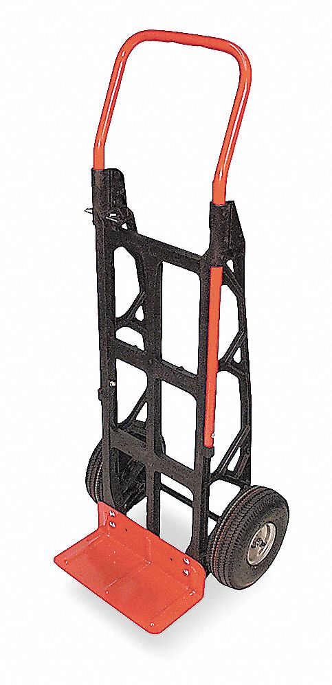 Hand Truck 600 lb 50 x21 x18 Black MPN:4ZJ31