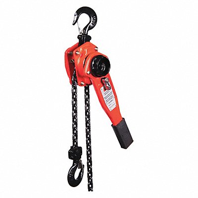 Lever Chain Hoist 1500 lb Lift 5 ft. MPN:4ZX43