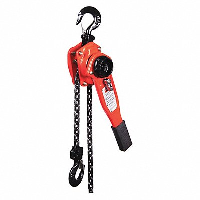 Lever Chain Hoist 1500 lb Lift 10 ft. MPN:4ZX44