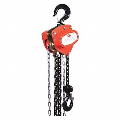 Manual Chain Hoist 4000 lb Lift 10 ft. MPN:1VW58