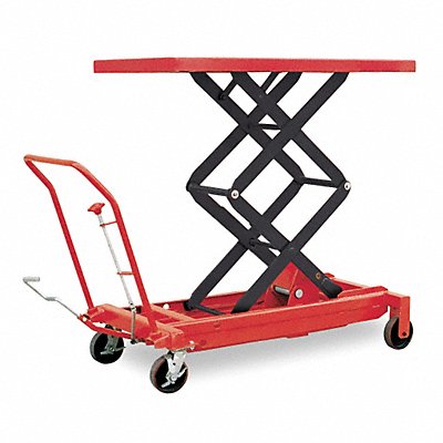 Scissor Lift Cart 1500 lb Steel MPN:4ZD01