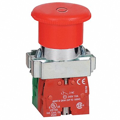 Emergency Stop Push Button Chrome Red MPN:30G251