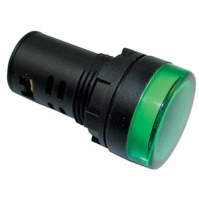 Raised Indicator Light 22mm 240V Green MPN:22NZ09