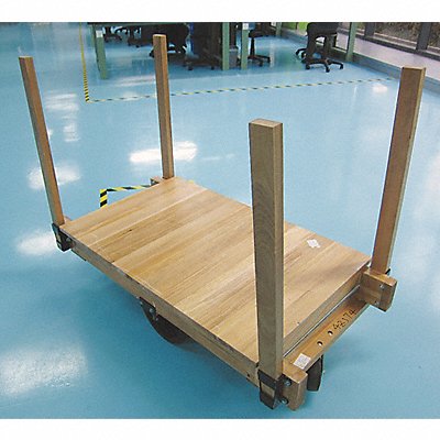 Platform Truck Cap 2200 Lb L60xW30 Wood MPN:26Y497