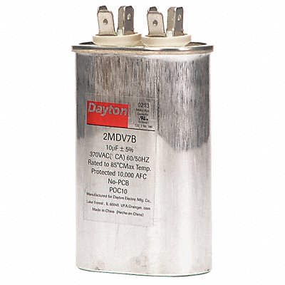 Motor Run Capacitor 10 MFD 3 5/8  H MPN:2MDV7